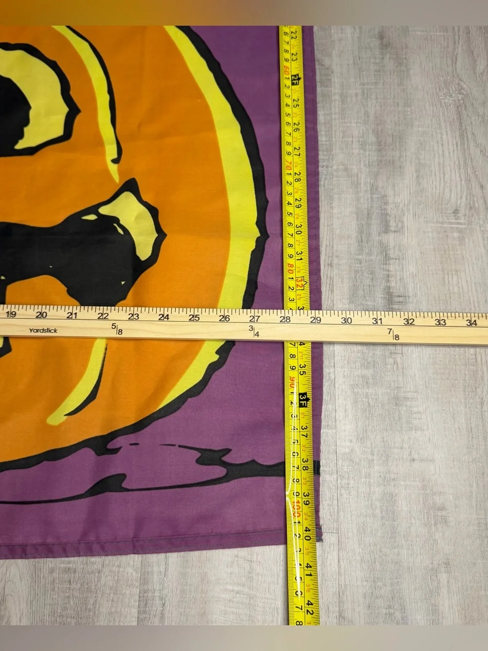 Vintage Snoopy and Woodstock The Great Pumpkin Two Sided Hanging Flag Large